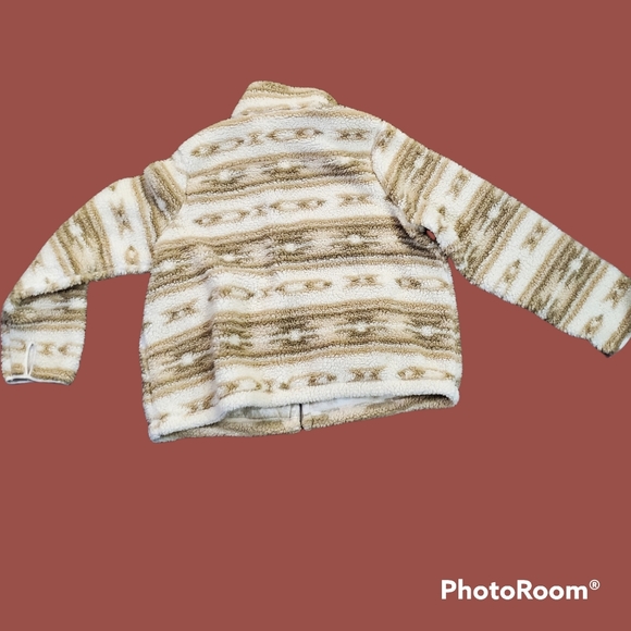 ❤sold❤aztec granny style sherpa teddy feel fleece - Picture 10 of 12